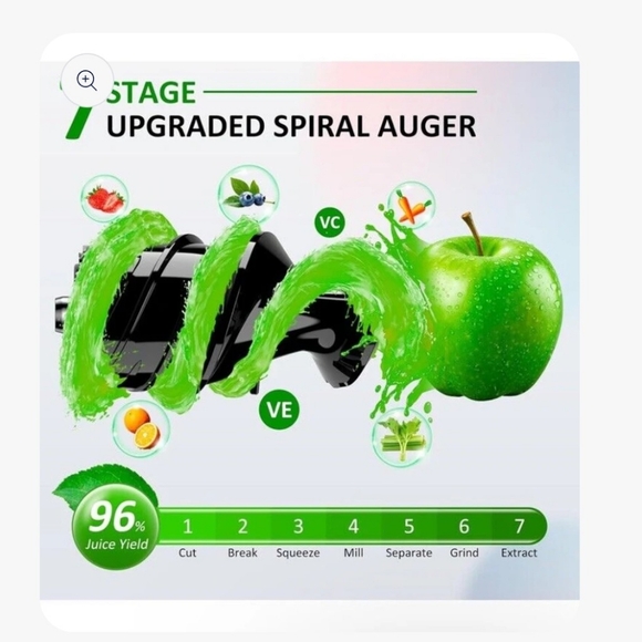 AHNR Cold Press Juicer  Machine 300W Slow Masticating Juicer BENIFITS CHARITY - Picture 3 of 12